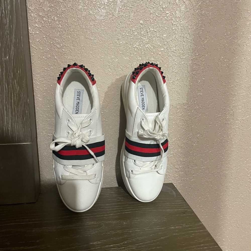 Steve Madden platform shoes with spikes